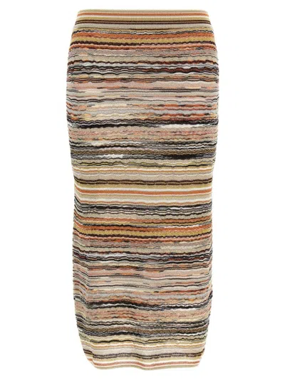 MISSONI WAVE PATTERN MIDI SKIRT