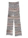 Missoni Wave-pattern Straight-leg Trousers In Multi