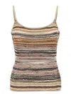 Missoni Wave Pattern Top Tops Multicolor In Neutral