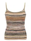Missoni Wave Pattern Top Tops Multicolor In Neutral