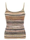 Missoni Wave Pattern Top Tops Multicolor In Neutral