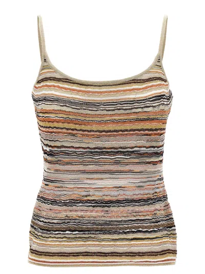 Missoni Wave Pattern Top Tops Multicolor In Neutral