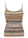 Missoni Wave Pattern Top Tops Multicolor In Neutral