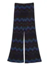 Missoni Wave-pattern Trousers In Black