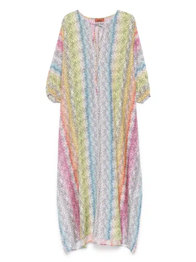 Missoni Wave-print Cover-up In 粉色