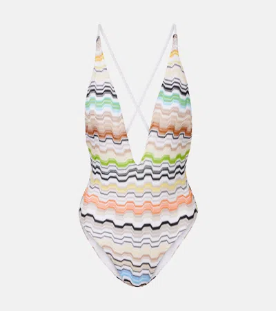 Missoni Wave Swimsuit In Multi