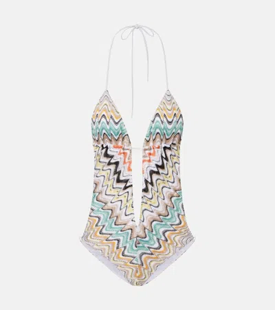 Missoni Wave Swimsuit In Multicoloured