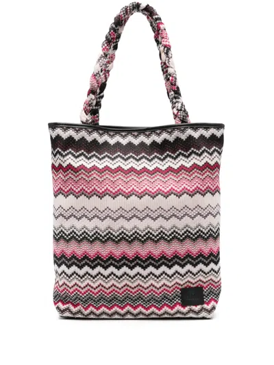 Missoni Wave Tote Bag In 黑色