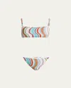 Missoni Wave Two-piece Swimsuit In Multicolor W/white Base