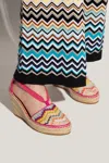 Missoni Wedge Espadrilles In Multicolour