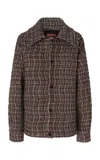 Missoni Wefted Loom Knit Coat In Multi