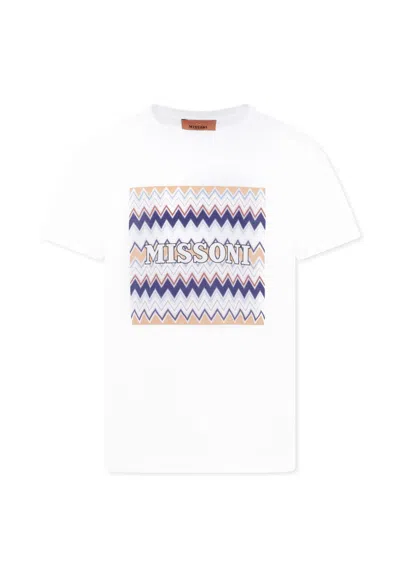 Missoni Kids' White Cotton T-shirt