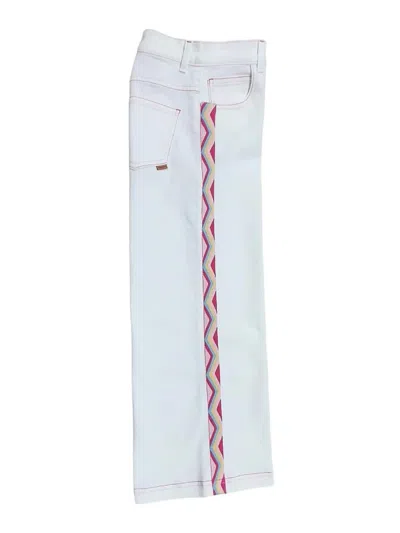 Missoni Kids' White Jeans Wide Leg