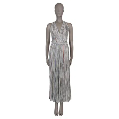 Pre-owned Missoni White Viscose 2022 Sequin Embellished Knit Maxi Dress 38 Xs