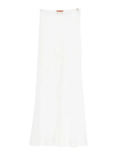 Missoni White Viscose Pants In Neutral