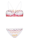 Missoni Wave Knitted V-wire Bikini Top In Silver