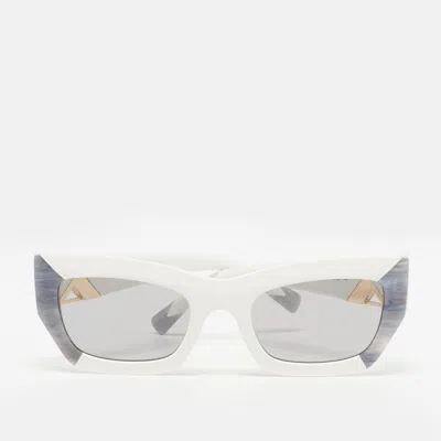 Pre-owned Missoni White/grey Mis 0151/s Cat Eye Sunglasses