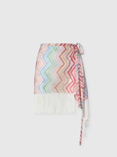 Missoni Wickel-minirock Mit Zig Zag-print In Multi