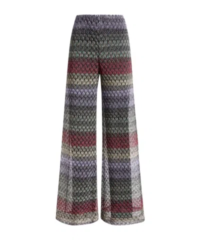 Missoni Wide Leg Casual Pants In Multi-color
