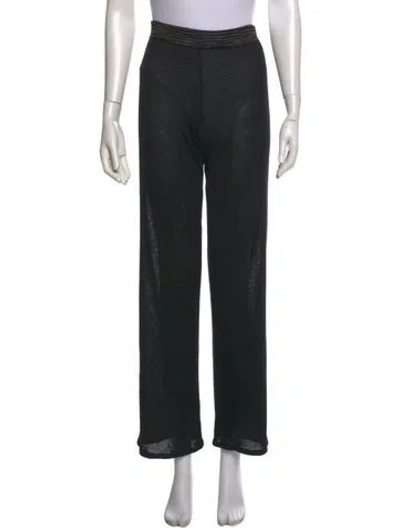 Pre-owned Missoni Wide Leg Pants In Black