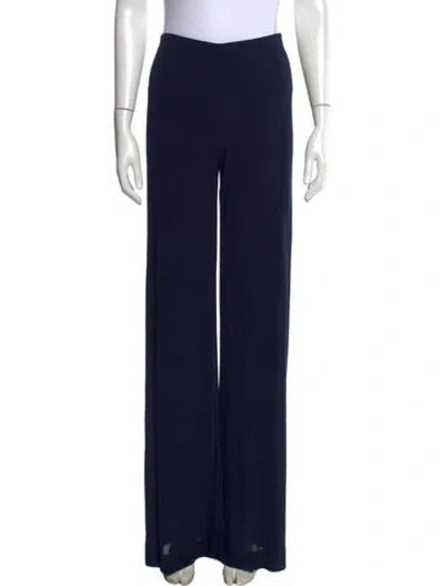 Pre-owned Missoni Wide Leg Pants In Blue
