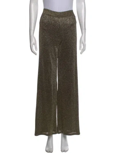Pre-owned Missoni Wide Leg Pants In Gold