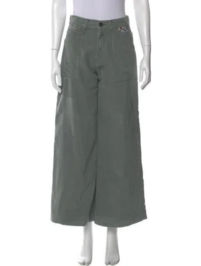 Pre-owned Missoni Wide Leg Pants In Green
