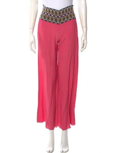 Pre-owned Missoni Wide Leg Pants In Pink
