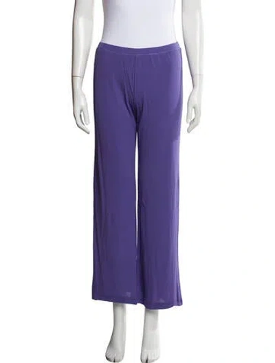 Pre-owned Missoni Wide Leg Pants In Purple