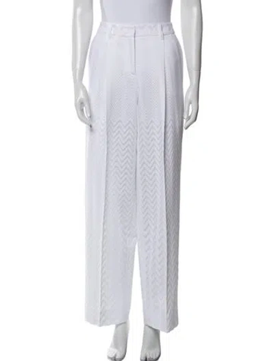 Pre-owned Missoni Wide Leg Pants W/ Tags In White