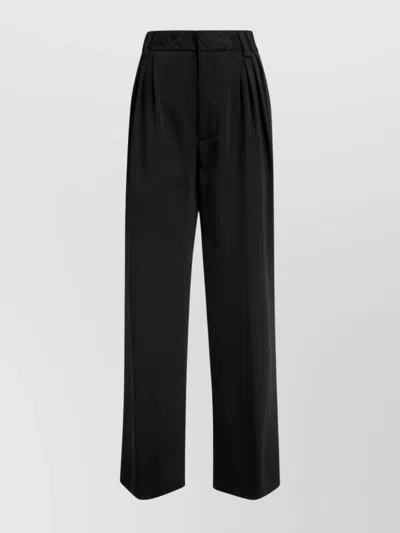 Missoni Wide-leg Trousers Elastic Waistband In Black