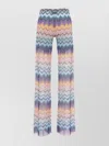 Missoni Wide-leg Trousers In All-over Print