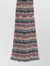 Missoni Long Zigzag Pattern Trousers With Elastic Waistband In Multi