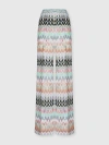 Missoni Zigzag Wide-leg Trousers In Multi