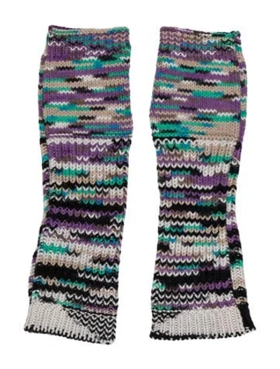 Pre-owned Missoni Winter Gloves In Purple