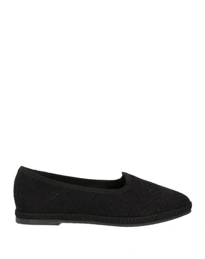 Missoni Woman Ballet Flats Black Size 8 Textile Fibers