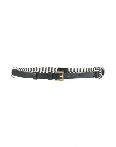 Missoni Woman Belt Black Size 30 Calfskin