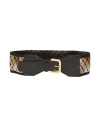 Missoni Woman Belt Black Size M Calfskin, Polyester In Black