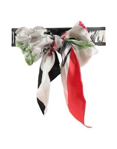 Missoni Woman Belt Cream Size S Viscose, Metal, Leather, Silk In White