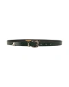 Missoni Woman Belt Dark Green Size 32 Cow Leather In Green