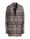Missoni Woman Blazer Sky Blue Size 10 Viscose