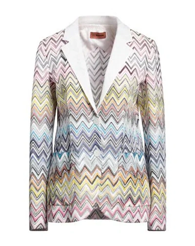 Missoni Woman Blazer White Size 0 Cotton, Viscose