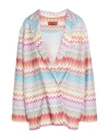 Missoni Woman Blazer White Size 10 Viscose, Metallic Fiber In Multi