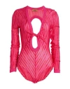 Missoni Woman Bodysuit Fuchsia Size 8 Viscose In Pink