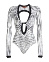 MISSONI MISSONI WOMAN BODYSUIT WHITE SIZE 8 VISCOSE