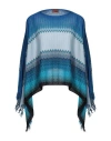 Missoni Woman Cape Azure Size Onesize Cotton In Blue