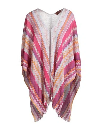 Missoni Woman Cape Fuchsia Size Onesize Cotton, Viscose