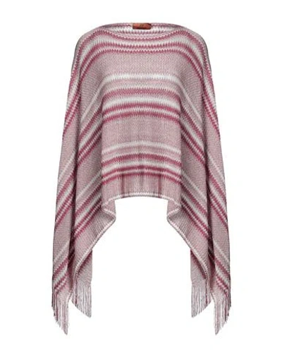 Missoni Woman Cape Fuchsia Size Onesize Viscose, Polyester In Pink