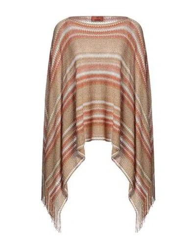 Missoni Woman Cape Gold Size Onesize Viscose, Polyester