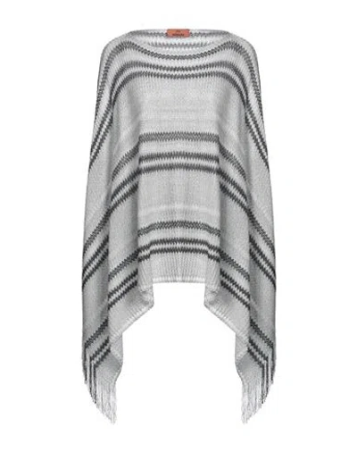 Missoni Woman Cape Light Grey Size Onesize Viscose, Polyester
